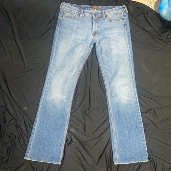 Euc 7 Seven For All Mankind Fynt Low Rise Straight Leg Denim Jeans 29 31 - Picture 4 of 9